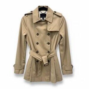 Banana Republic Women's Tan Coat Size 2
